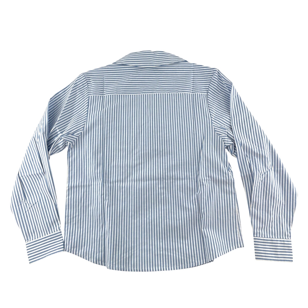 No Pise La Grama Women's Blue And White Stripes Daniela Shirt Size M — image 8 of 8